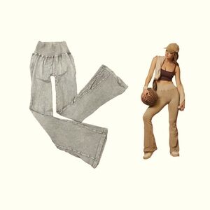 Free People Movement Good Karma Flare Leggings Women Color Mushroom Size XS/S